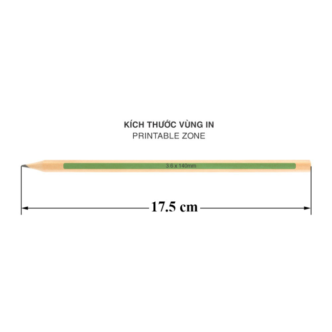 Bút chì đen lỏi 2B dạng lục giác 1389-2B