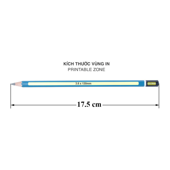 Bút chì đen lõi 7B dạng lục giác 1769