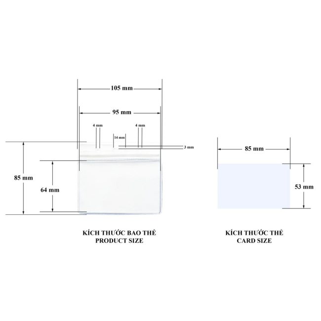 Bao đựng thẻ nhân viên T-108