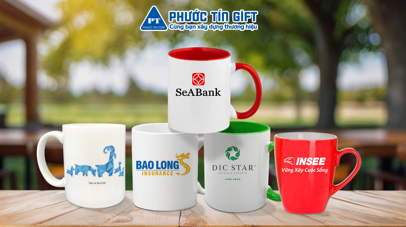 Ly sứ in ấn theo yêu cầu - Quà tặng khách hàng, đối tác 