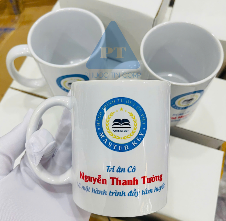 Cốc sứ, ly giữ nhiệt in logo kỷ niệm