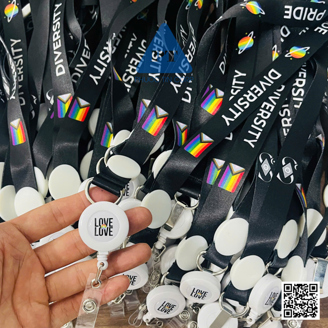 Dây đeo thẻ Satin