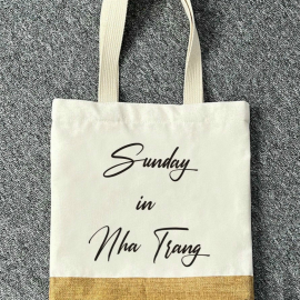 Túi vải canvas phối màu