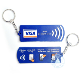 Móc khoá cao su - VISA